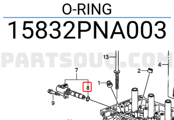 Honda 15832PNA003 O-RING
