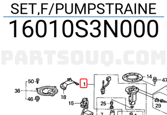 Honda 16010S3N000 SET,F/PUMPSTRAINE