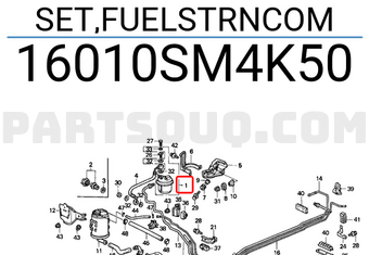 Honda 16010SM4K50 SET,FUELSTRNCOM