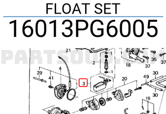 Honda 16013PG6005 FLOAT SET