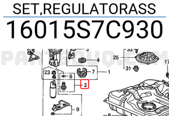 Honda 16015S7C930 SET,REGULATORASS