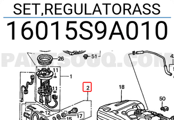Honda 16015S9A010 SET,REGULATORASS