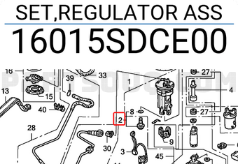 Honda 16015SDCE00 SET,REGULATOR ASS