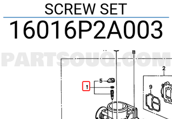 Honda 16016P2A003 SCREW SET