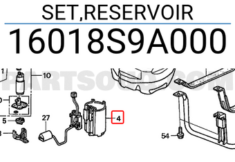 Honda 16018S9A000 SET,RESERVOIR