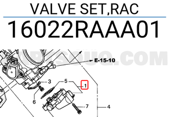 Honda 16022RAAA01 VALVE SET,RAC