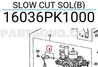 Honda 16036PK1000 SLOW CUT SOL(B)