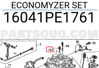 Honda 16041PE1761 ECONOMYZER SET