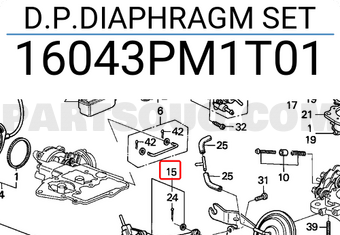 Honda 16043PM1T01 D.P.DIAPHRAGM SET