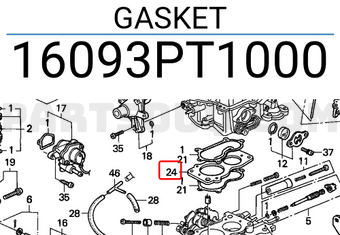 Honda 16093PT1000 GASKET
