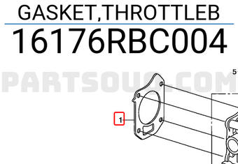 Honda 16176RBC004 GASKET,THROTTLEB
