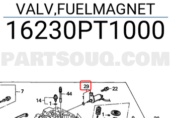 Honda 16230PT1000 VALV,FUELMAGNET