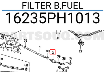 Honda 16235PH1013 FILTER B,FUEL