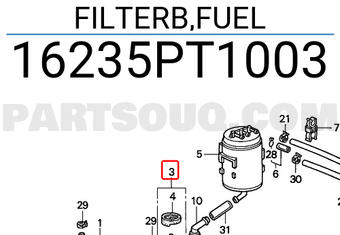 Honda 16235PT1003 FILTERB,FUEL