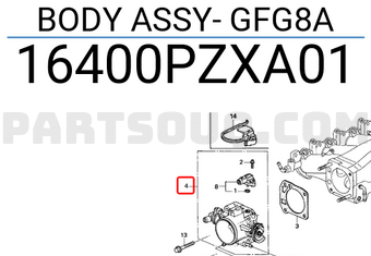 Honda 16400PZXA01 BODY ASSY- GFG8A