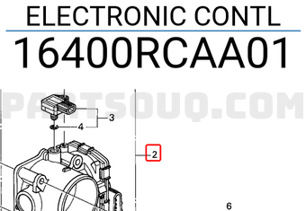 Honda 16400RCAA01 ELECTRONIC CONTL