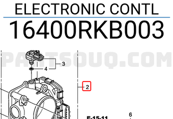 Honda 16400RKB003 ELECTRONIC CONTL