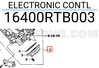 Honda 16400RTB003 ELECTRONIC CONTL