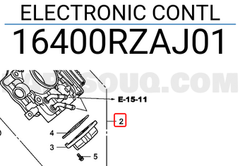 Honda 16400RZAJ01 ELECTRONIC CONTL