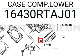 Honda 16430RTAJ01 CASE COMP,LOWER