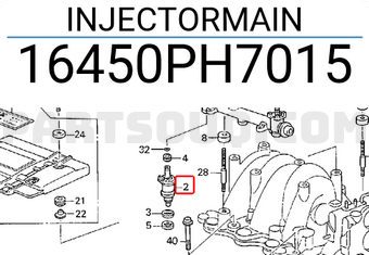 Honda 16450PH7015 INJECTORMAIN