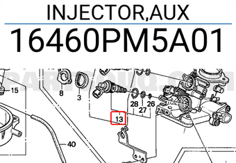 Honda 16460PM5A01 INJECTOR,AUX