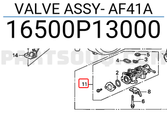 Honda 16500P13000 VALVE ASSY- AF41A