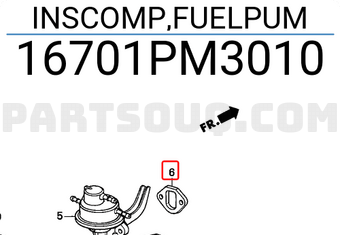 Honda 16701PM3010 INSCOMP,FUELPUM