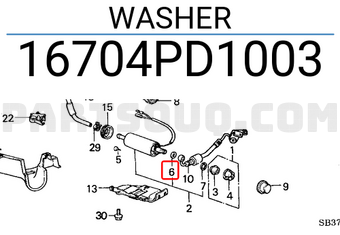 Honda 16704PD1003 WASHER