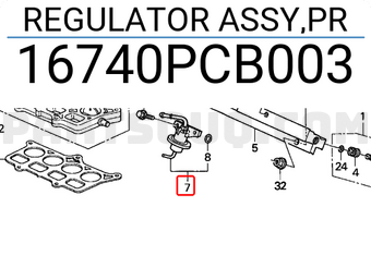 Honda 16740PCB003 REGULATOR ASSY,PR