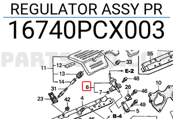 Honda 16740PCX003 REGULATOR ASSY PR