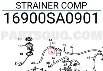 Honda 16900SA0901 STRAINER COMP