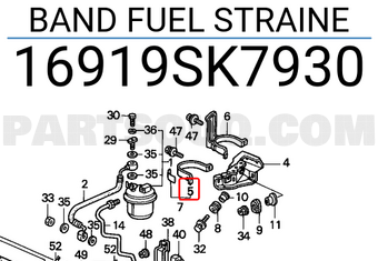 Honda 16919SK7930 BAND FUEL STRAINE
