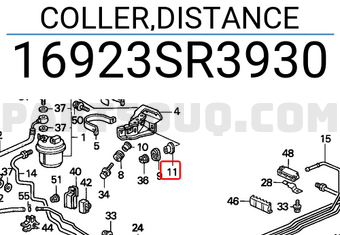 Honda 16923SR3930 COLLER,DISTANCE