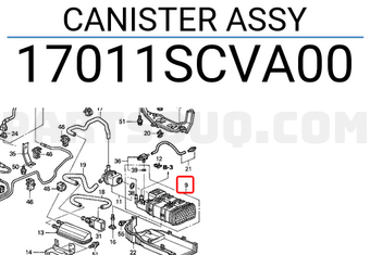 Honda 17011SCVA00 CANISTER ASSY