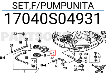 Honda 17040S04931 SET,F/PUMPUNITA