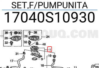 Honda 17040S10930 SET,F/PUMPUNITA