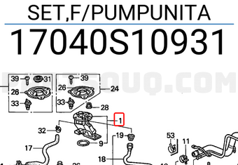 Honda 17040S10931 SET,F/PUMPUNITA
