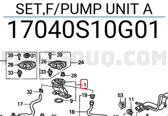 Honda 17040S10G01 SET,F/PUMP UNIT A