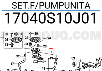 Honda 17040S10J01 SET,F/PUMPUNITA