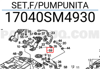 Honda 17040SM4930 SET,F/PUMPUNITA
