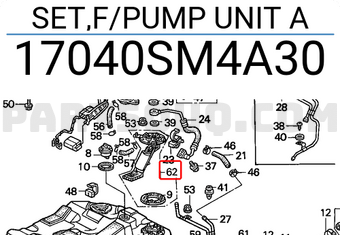 Honda 17040SM4A30 SET,F/PUMP UNIT A