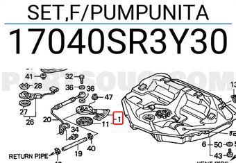 Honda 17040SR3Y30 SET,F/PUMPUNITA