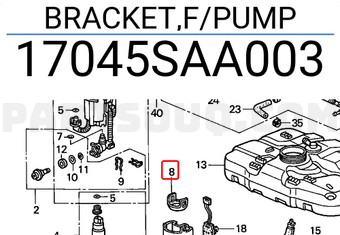 Honda 17045SAA003 BRACKET,F/PUMP