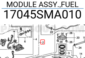 Honda 17045SMA010 MODULE ASSY.,FUEL