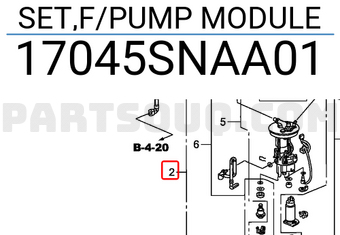 Honda 17045SNAA01 SET,F/PUMP MODULE
