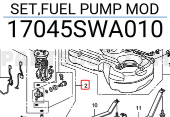 Honda 17045SWA010 SET,FUEL PUMP MOD