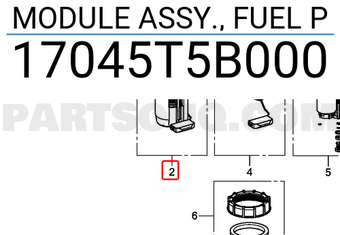 Honda 17045T5B000 MODULE ASSY., FUEL P