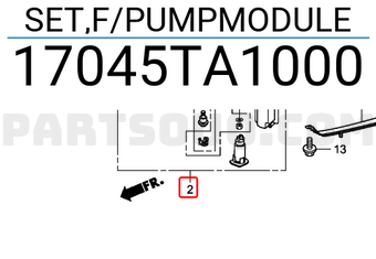 Honda 17045TA1000 SET,F/PUMPMODULE