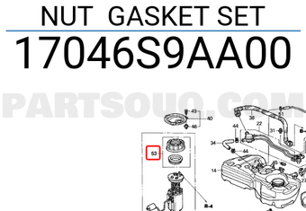 Honda 17046S9AA00 NUT GASKET SET